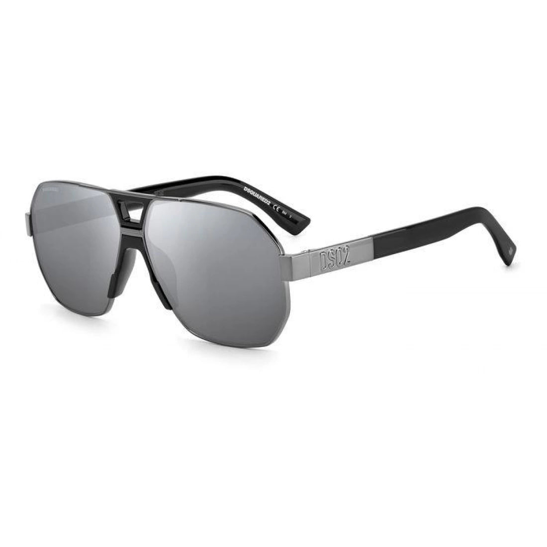 OCCHIALE DA SOLE UOMO DSQUARED2 D2 0028/S - V81 T4 NERO RUTENIO SCURO