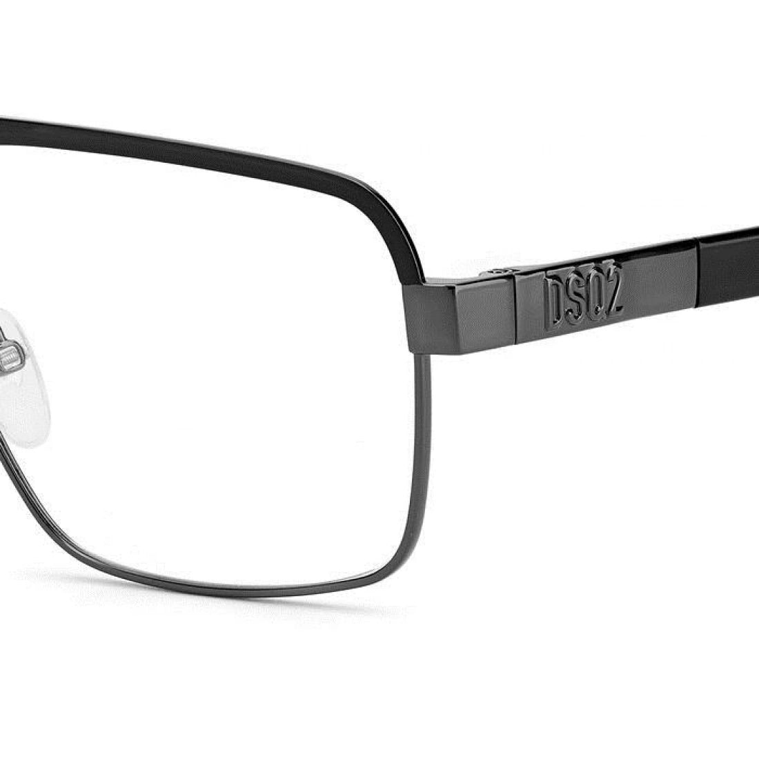 OCCHIALE DA VISTA UOMO DSQUARED2 D2 0034 - RZZ RUTENIO SCURO NERO OPACO