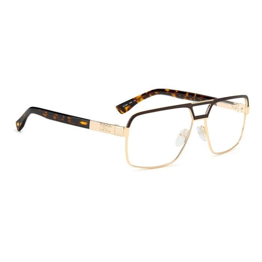 OCCHIALE DA VISTA UOMO Dsquared2 D2 0034 - UFM Oro Marrone Opaco