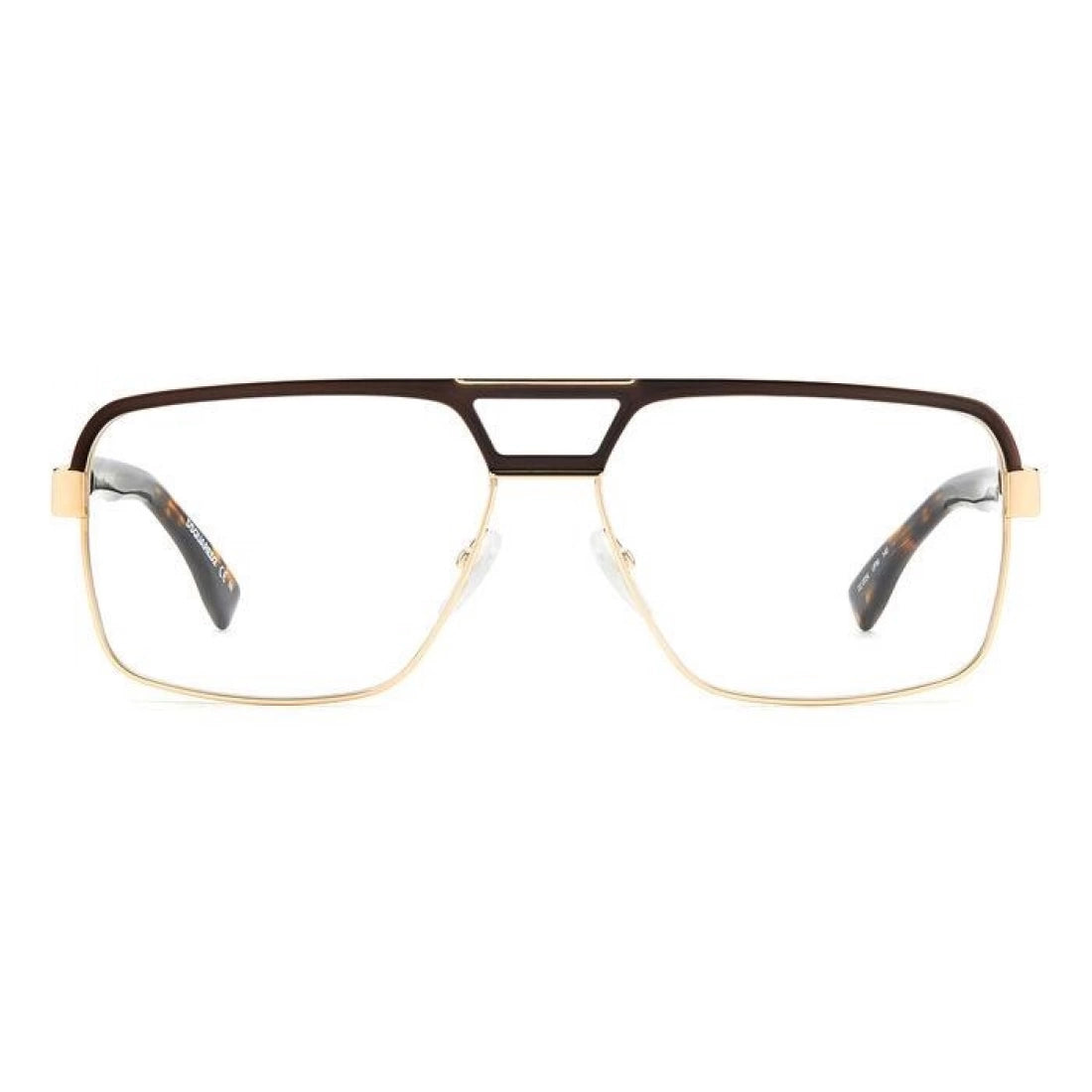 OCCHIALE DA VISTA UOMO Dsquared2 D2 0034 - UFM Oro Marrone Opaco