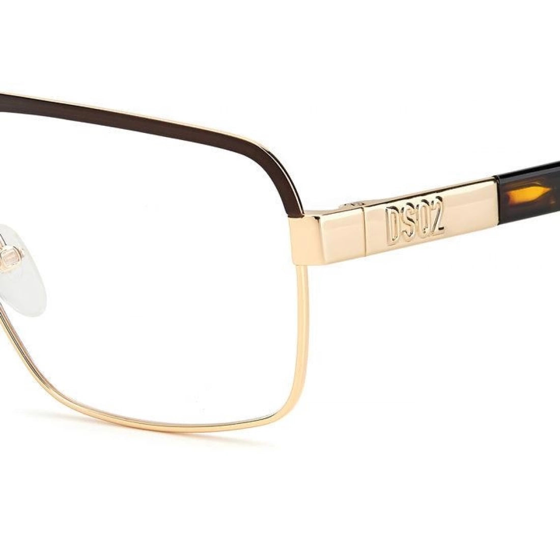 OCCHIALE DA VISTA UOMO Dsquared2 D2 0034 - UFM Oro Marrone Opaco