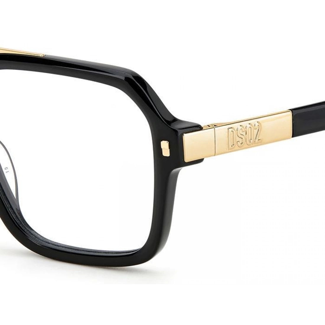 OCCHIALE DA VISTA UOMO DSQUARED2 D2 0035 - 2M2 ORO NERO