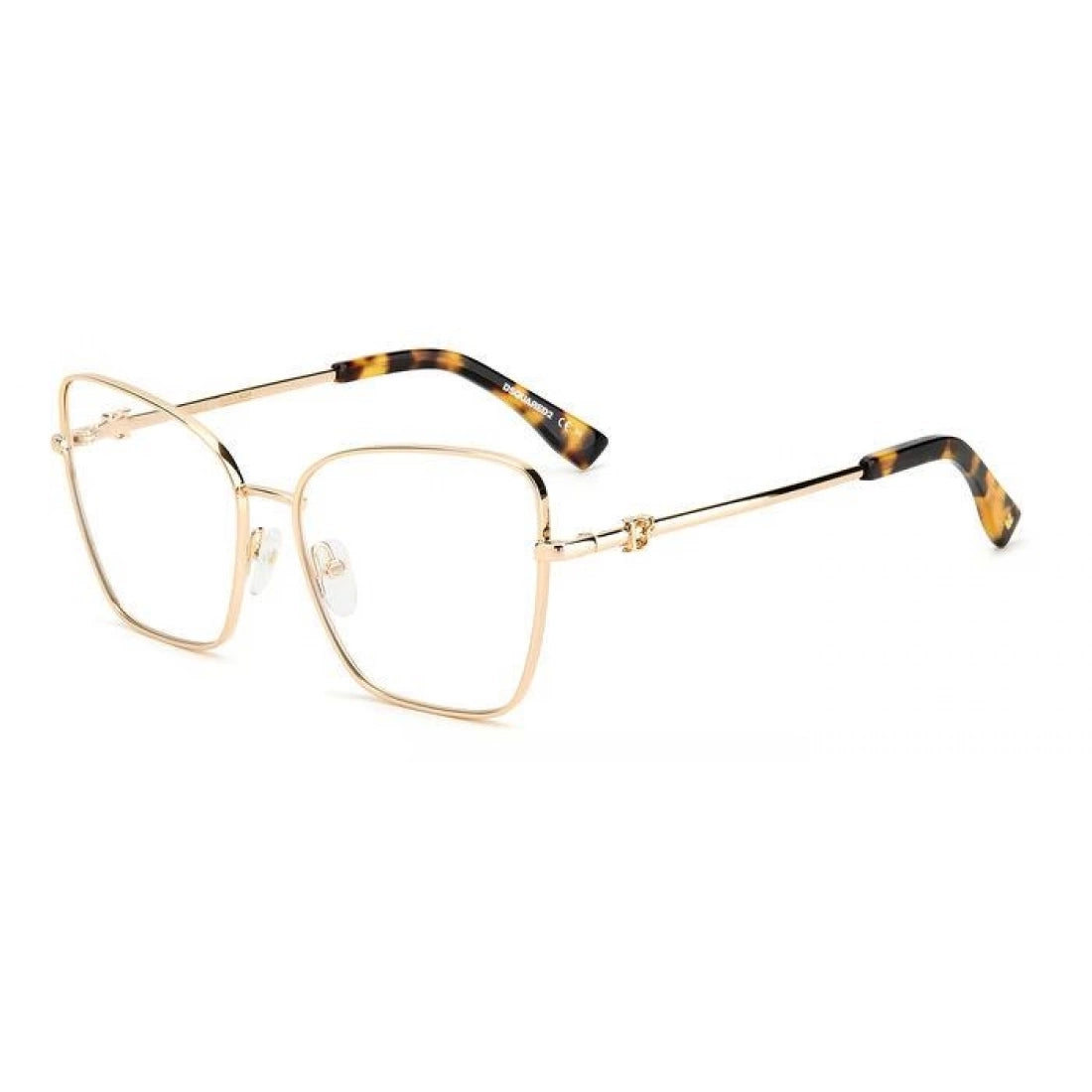 OCCHIALE DA VISTA DONNA DSQUARED2 D2 0039 - HM2 ORO MIELE AVANA