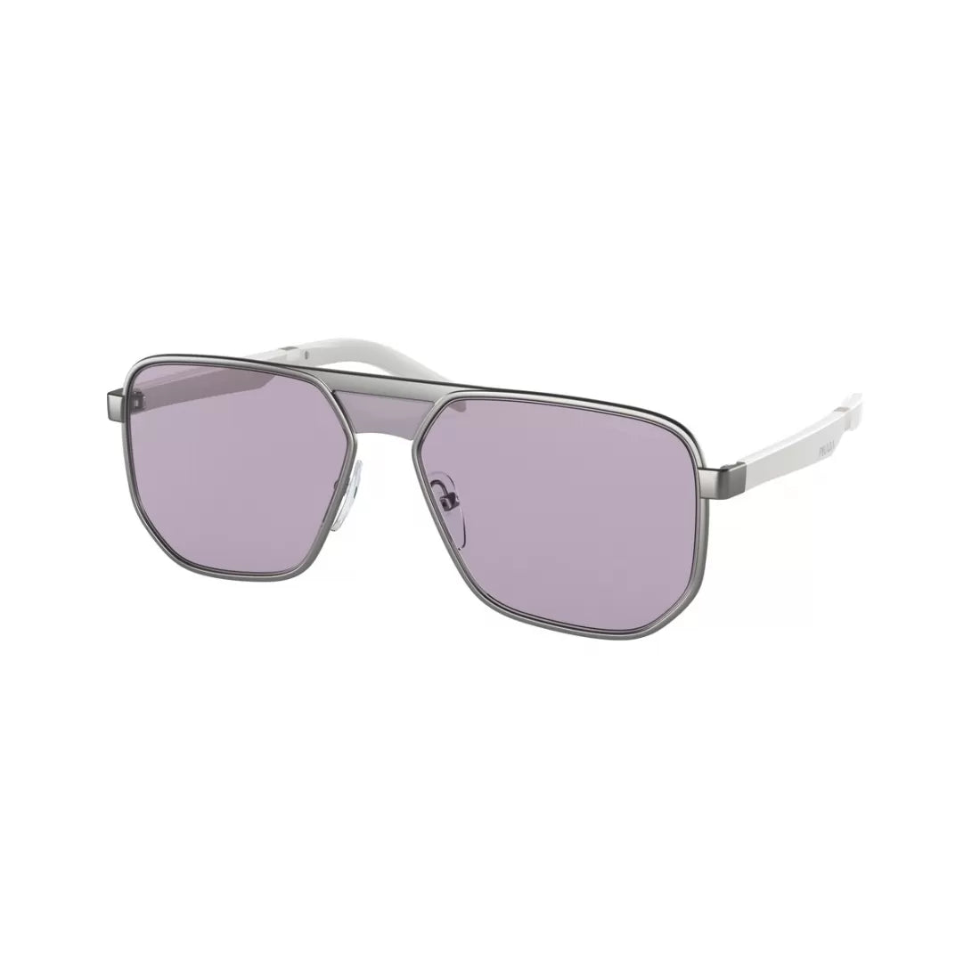 OCCHIALE DA SOLE UOMO PRADA PR 60WS - VAE09M ARGENTO OPACO