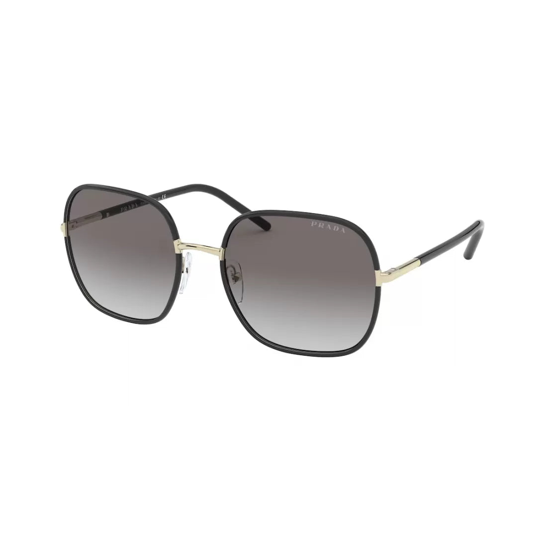OCCHIALE DA SOLE DONNA PRADA PR 67XS - AAV0A7 ORO CHIARO / NERO CALIBRO 58