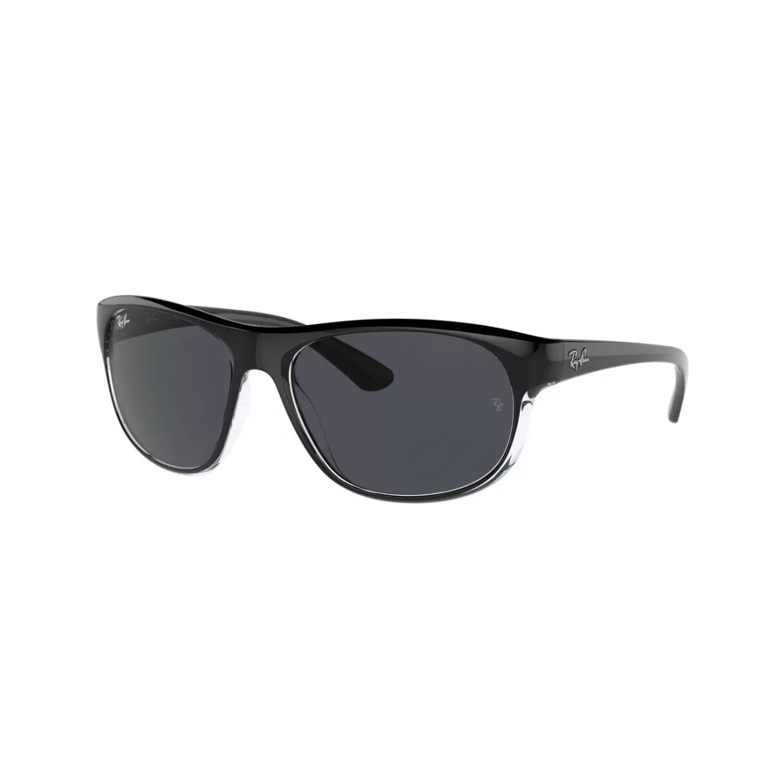 OCCHIALE DA SOLE UNISEX RAY-BAN RB 4351 - 603987 NERO SU TRASPARENTE