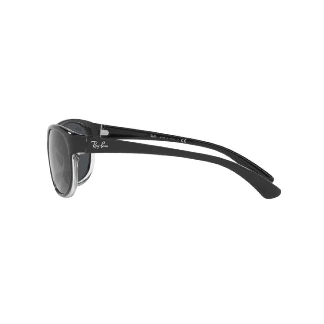 OCCHIALE DA SOLE UNISEX RAY-BAN RB 4351 - 603987 NERO SU TRASPARENTE