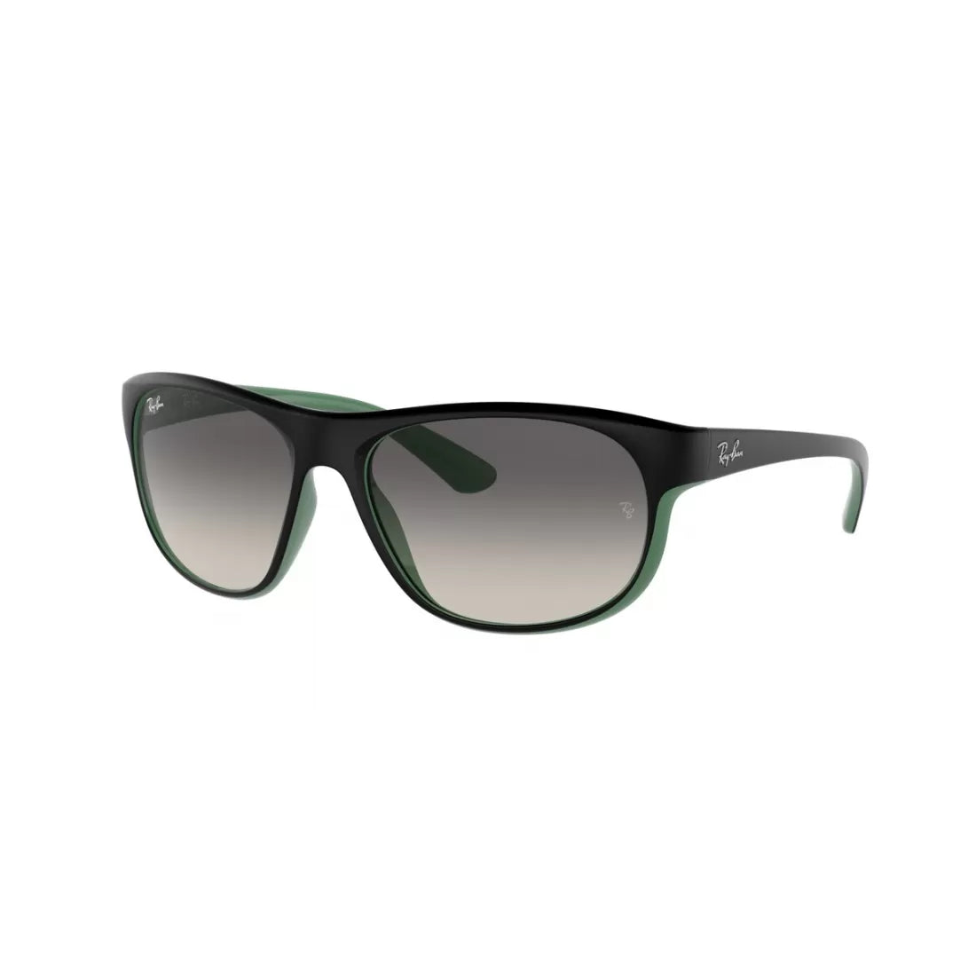 OCCHIALE DA SOLE UNISEX RAY-BAN RB 4351 - 656811 NERO OPACO SU VERDE