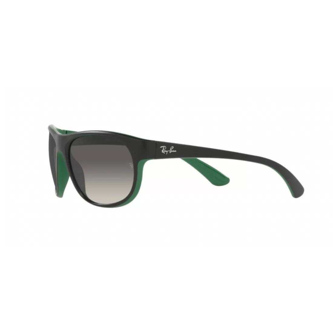 OCCHIALE DA SOLE UNISEX RAY-BAN RB 4351 - 656811 NERO OPACO SU VERDE
