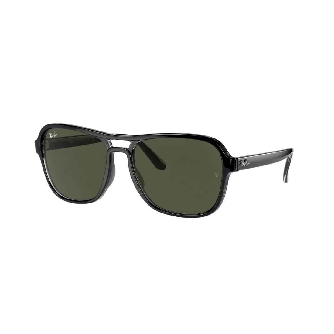 OCCHIALE DA SOLE UNISEX RAY-BAN RB 4356 STATE SIDE 654531 NERO TRASPARENTE NERO