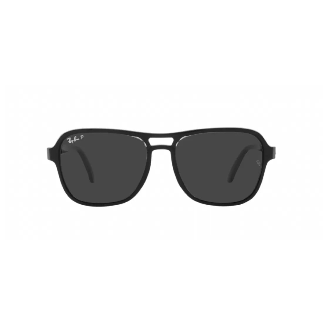 OCCHIALE DA SOLE UNISEX RAY-BAN RB 4356 STATE SIDE 654548 NERO TRASPARENTE NERO