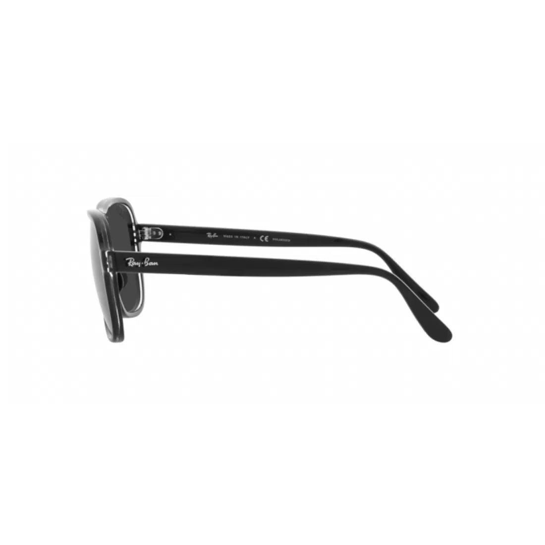 OCCHIALE DA SOLE UNISEX RAY-BAN RB 4356 STATE SIDE 654548 NERO TRASPARENTE NERO
