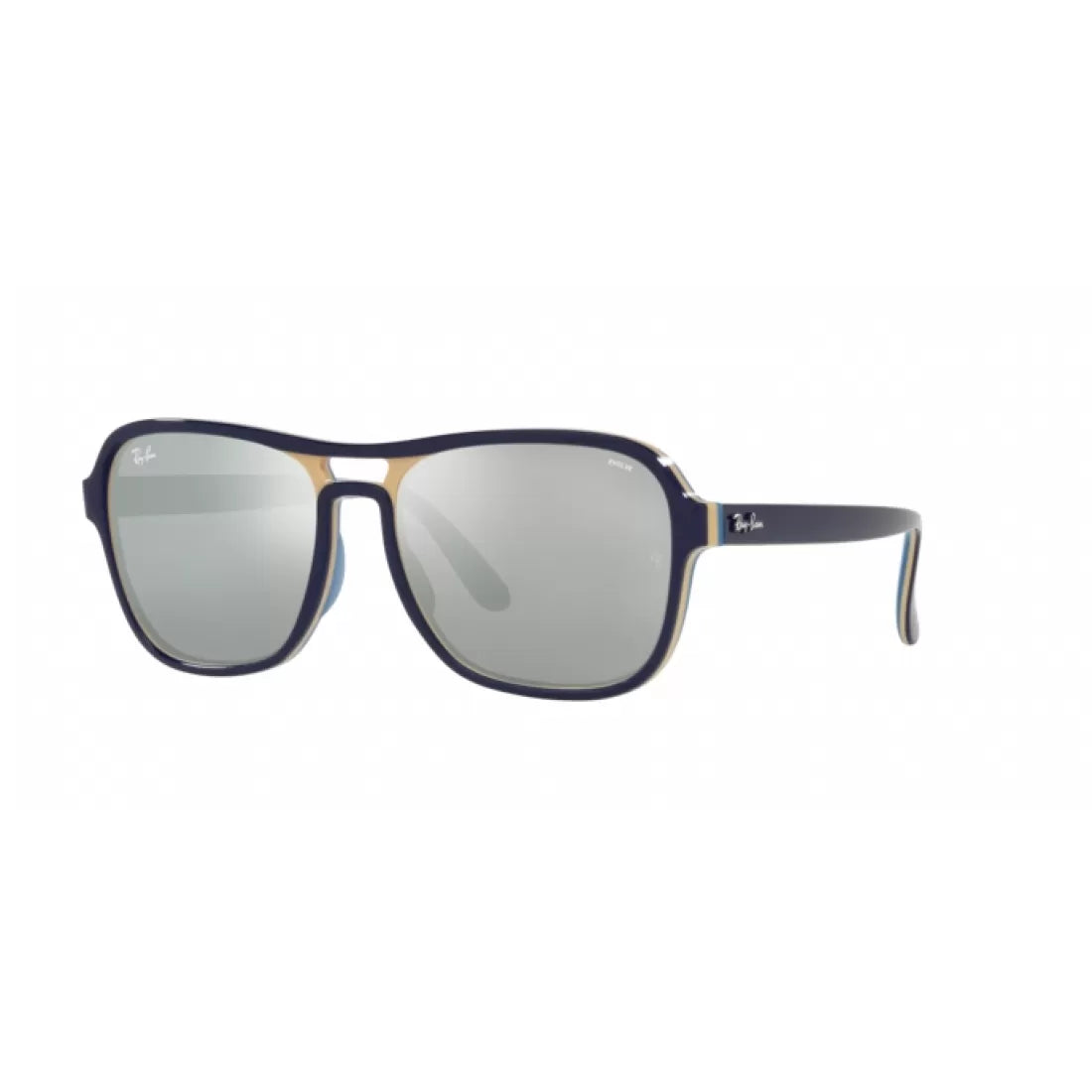 OCCHIALE DA SOLE UNISEX RAY-BAN RB 4356 STATE SIDE 6546W3 BLU CREMOSO AZZURRO