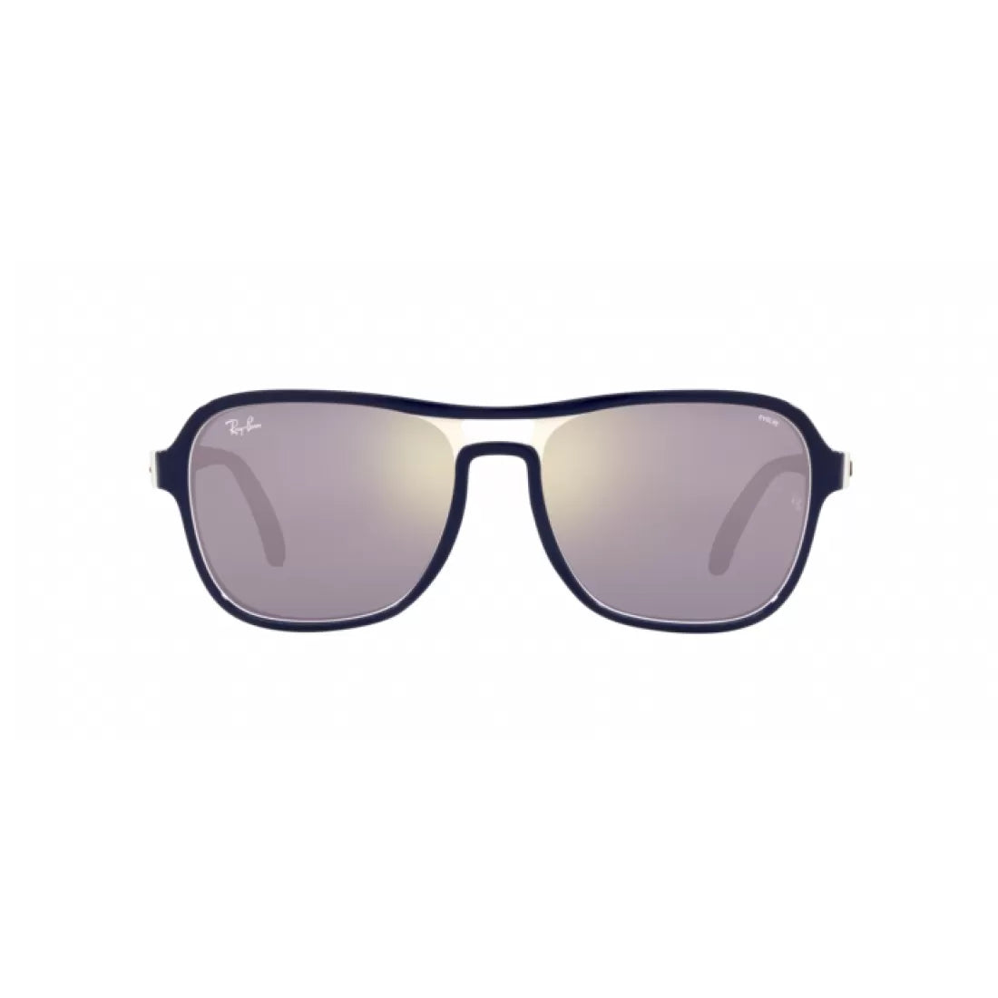 OCCHIALE DA SOLE UNISEX RAY-BAN RB 4356 STATE SIDE 6548B3 BLU CREMOSO MARRONE CHIARO