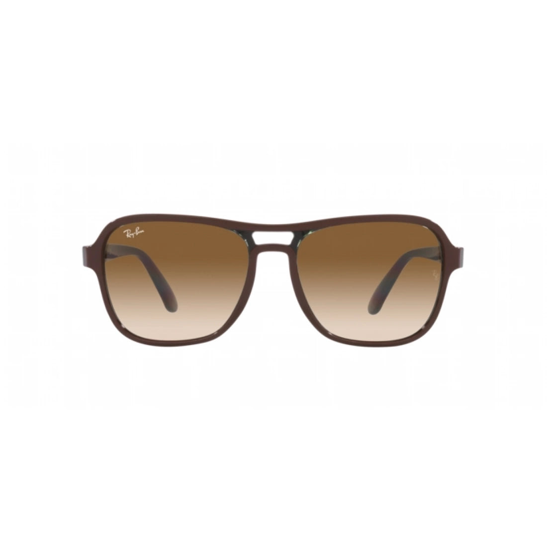 OCCHIALE DA SOLE UNISEX RAY-BAN RB 4356 STATE SIDE 660451 MARRONE TRASPARENTE VERDE MARRONE