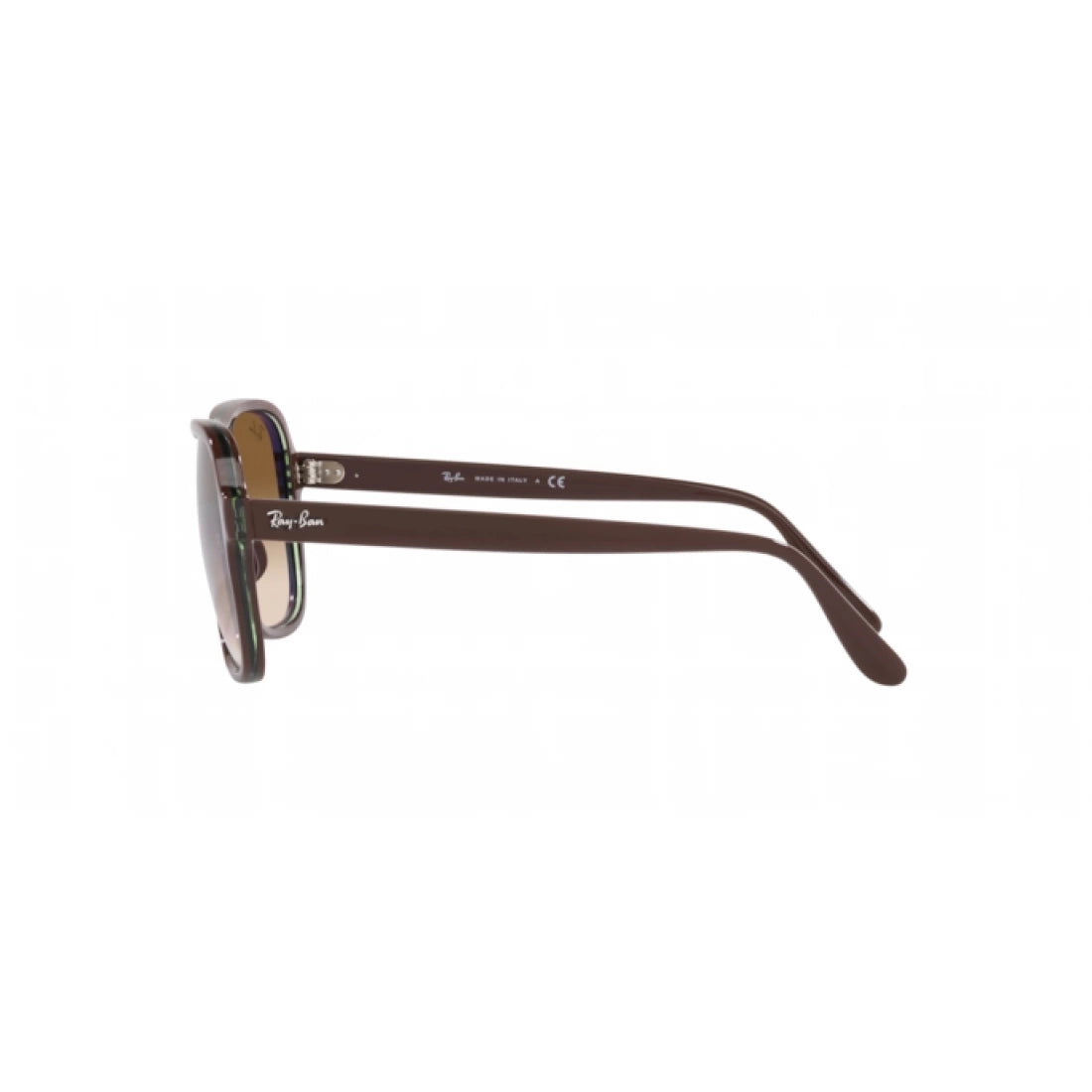 OCCHIALE DA SOLE UNISEX RAY-BAN RB 4356 STATE SIDE 660451 MARRONE TRASPARENTE VERDE MARRONE