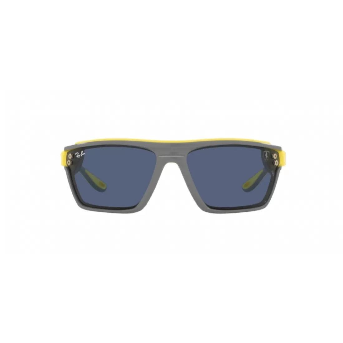 OCCHIALE DA SOLE UNISEX RAY-BAN RB 4370M - F67380 GOMMA GIALLA SU BLU
