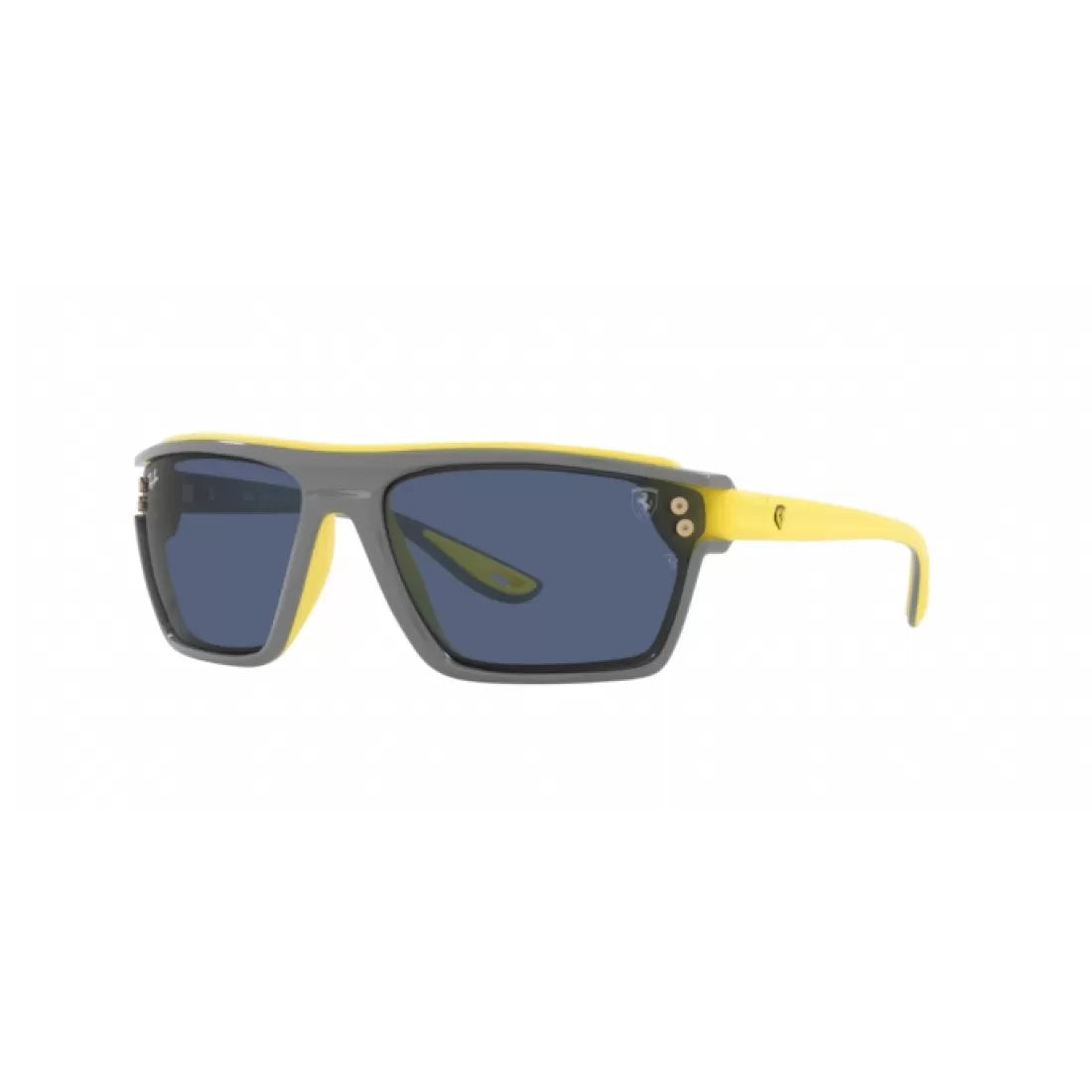 OCCHIALE DA SOLE UNISEX RAY-BAN RB 4370M - F67380 GOMMA GIALLA SU BLU
