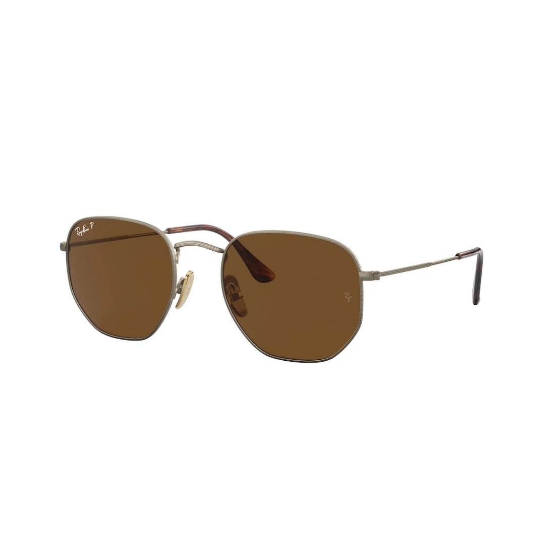 OCCHIALE DA SOLE UNISEX Ray-Ban RB 8148 Hexagonal 920757 Oro Antico SEMILUCIDO CALIBRO 51
