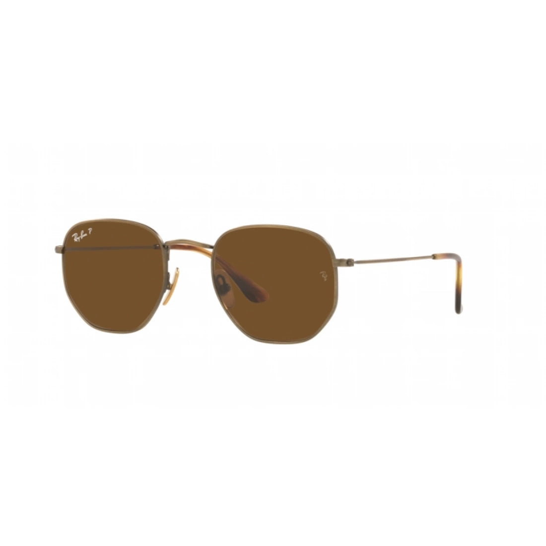 OCCHIALE DA SOLE UNISEX Ray-Ban RB 8148 Hexagonal 920757 Oro Antico SEMILUCIDO CALIBRO 51