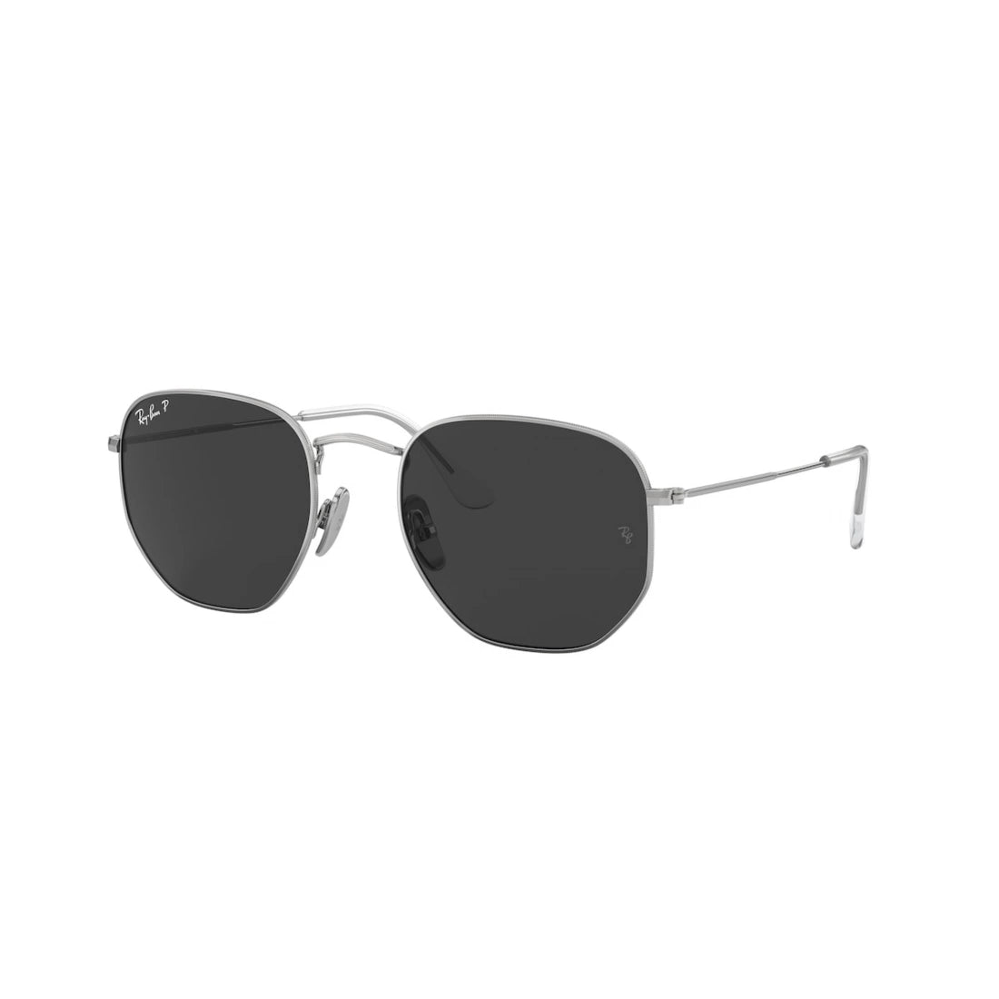 OCCHIALE DA SOLE UNISEX RAY-BAN RB 8148 HEXAGONAL 920948 D'ARGENTO CALIBRO 51
