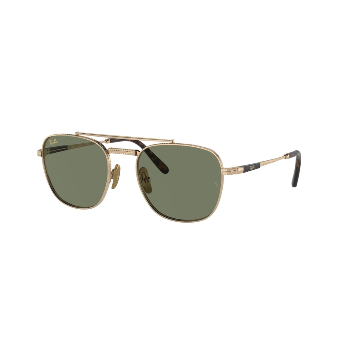 OCCHIALE DA SOLE UNISEX RAY-BAN RB 8258 FRANK II TITANIUM 313852 ORO CALIBRO 51