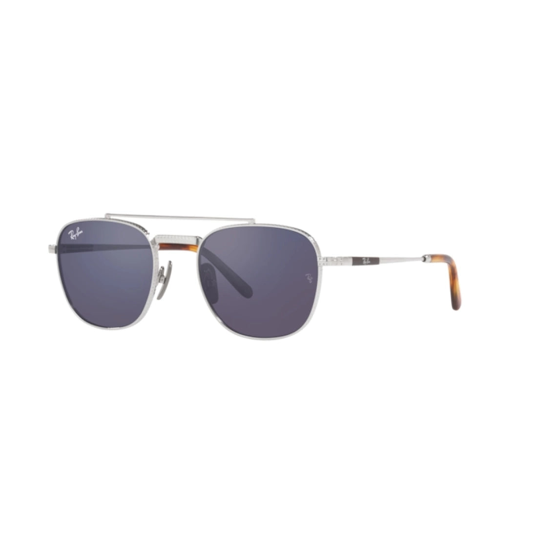 OCCHIALE DA SOLE UNISEX RAY-BAN RB 8258 FRANK II TITANIUM 3139O4 D'ARGENTO CALIBRO 51