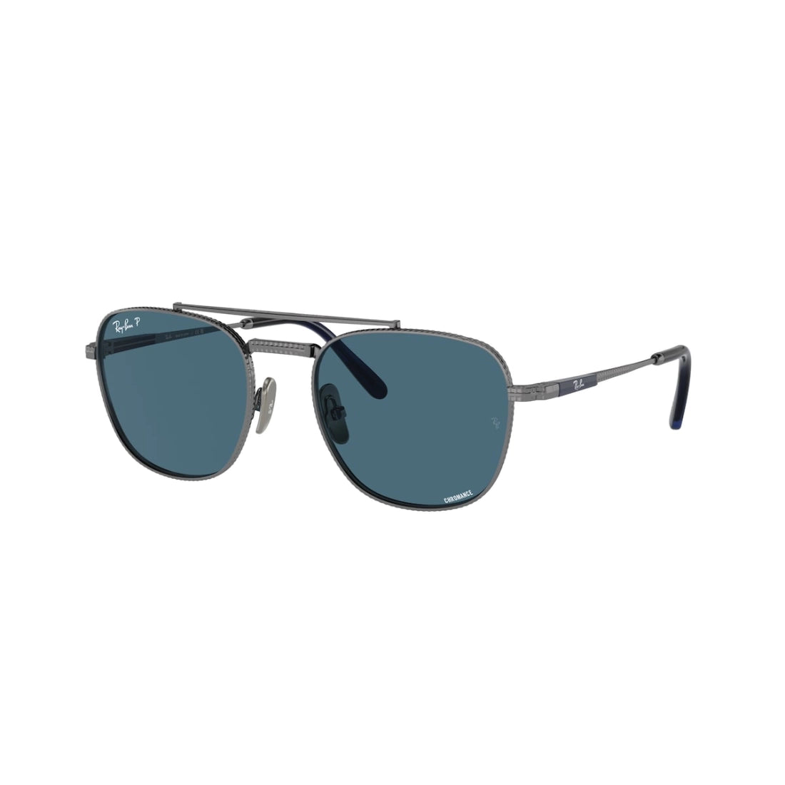 OCCHIALE DA SOLE UNISEX Ray-Ban RB 8258 Frank Ii Titanium 3142S2 Canna Di Fucile CALIBRO 51