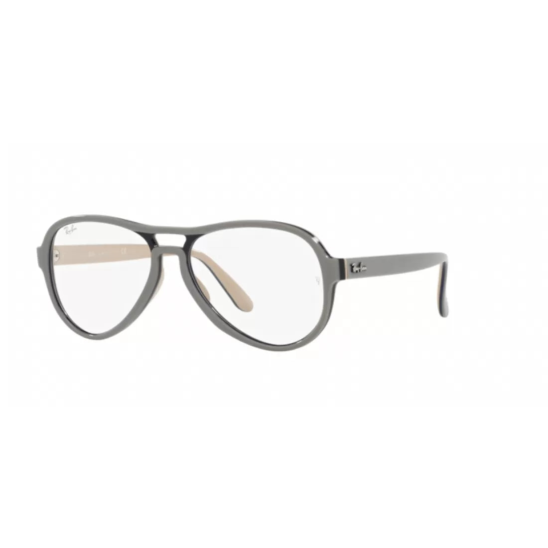 OCCHIALE DA VISTA UNISEX RAY-BAN RX 4355V VAGABOND 8133 GRIGIO CHIARO BLU MARRONE CHIARO CALIBRO 58