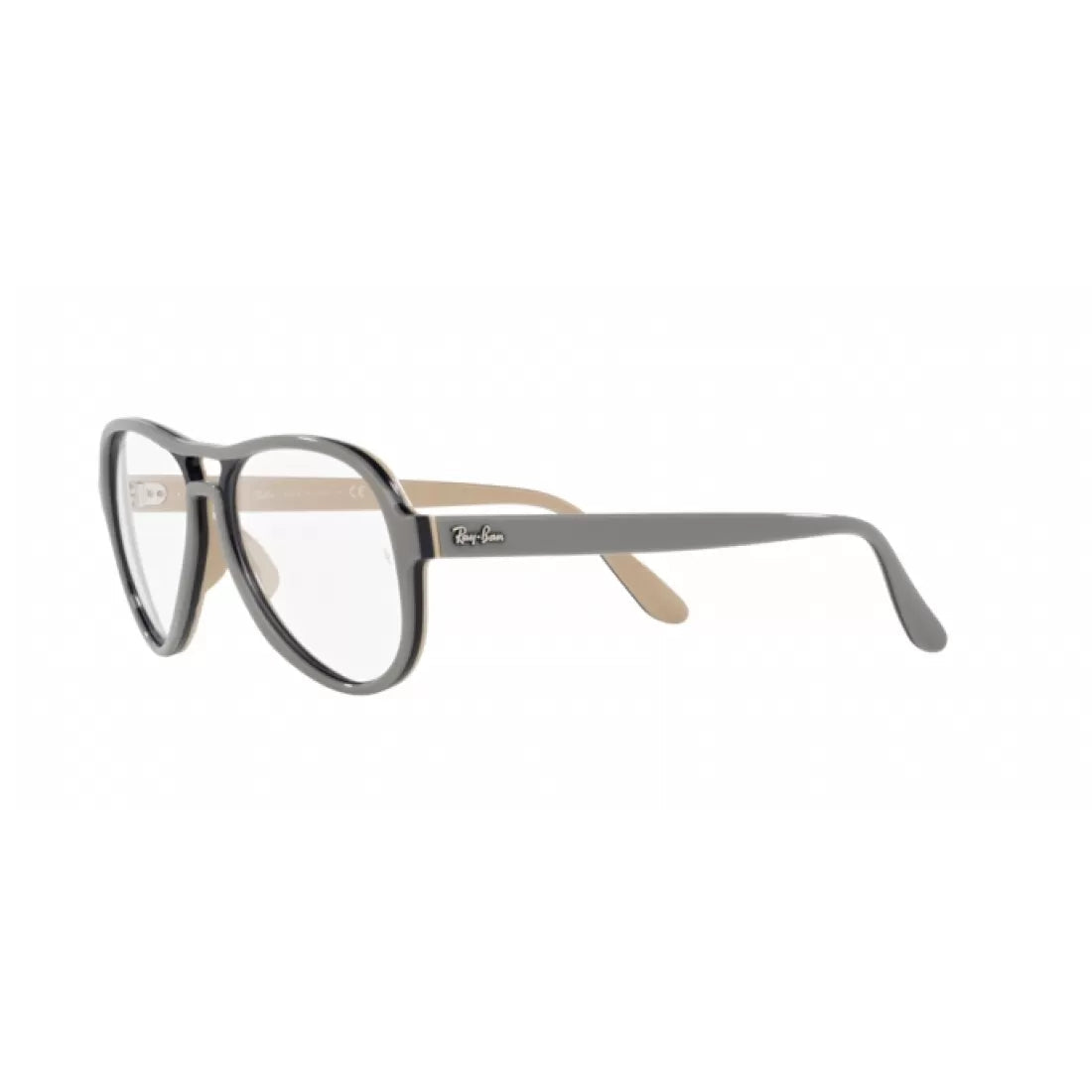 OCCHIALE DA VISTA UNISEX RAY-BAN RX 4355V VAGABOND 8133 GRIGIO CHIARO BLU MARRONE CHIARO CALIBRO 58