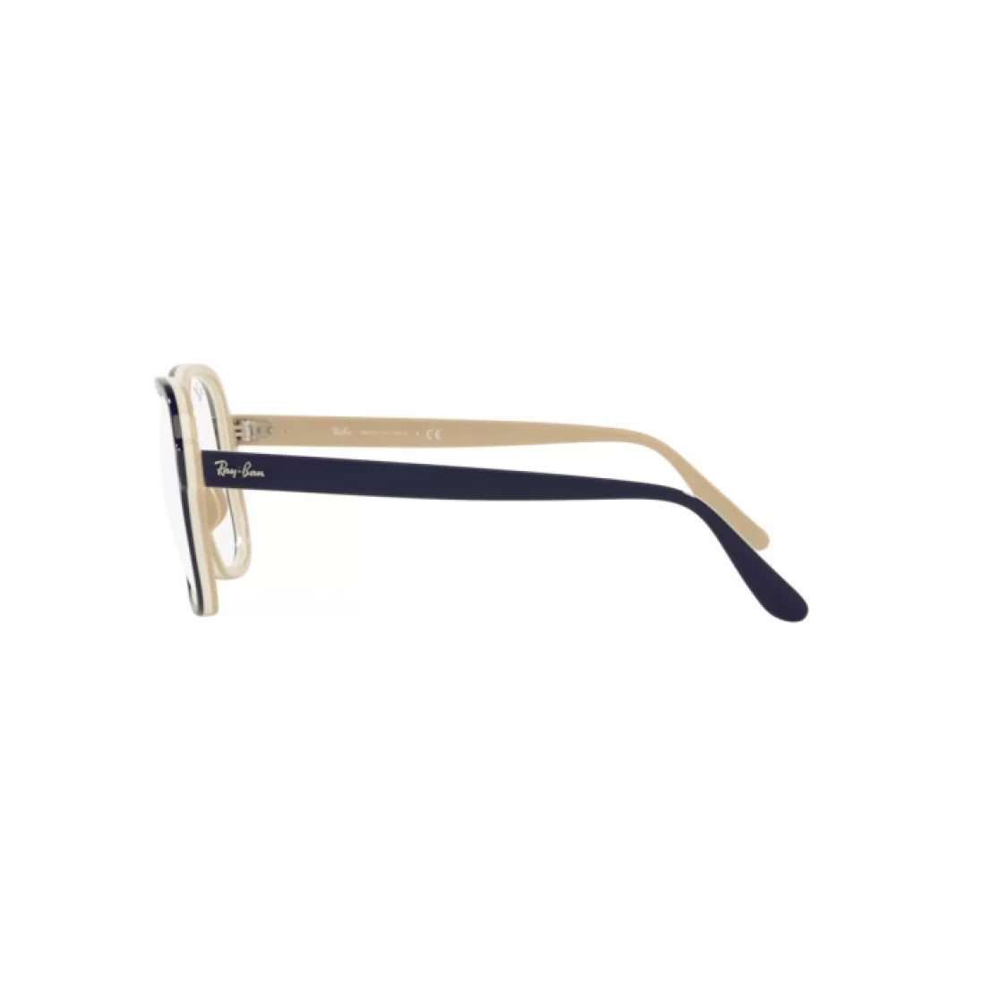 OCCHIALE DA VISTA UNISEX RAY-BAN RX 4356V STATESIDE 8137 BLU CREMOSO MARRONE CHIARO CALIBRO 55