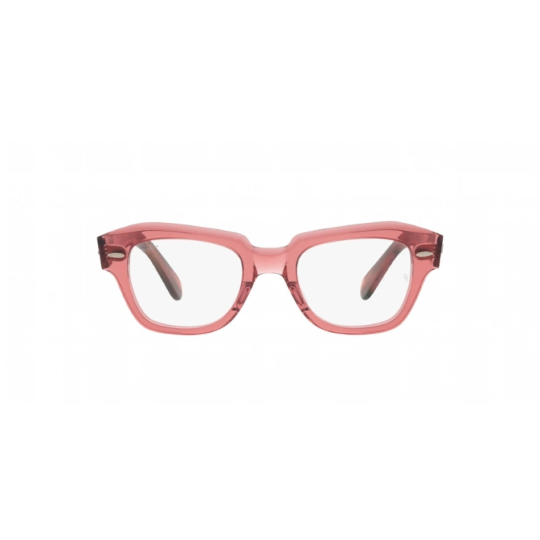OCCHIALE DA VISTA UNISEX RAY-BAN RX 5486 STATE STREET 8177 ROSA TRASPARENTE CALIBRO 46