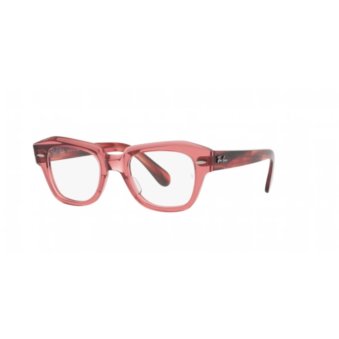 OCCHIALE DA VISTA UNISEX RAY-BAN RX 5486 STATE STREET 8177 ROSA TRASPARENTE CALIBRO 46