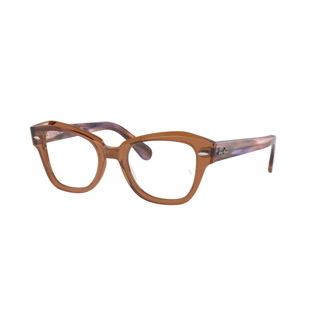 OCCHIALE DA VISTA UNISEX RAY-BAN RX 5486 STATE STREET 8179 MARRONE TRASPARENTE CALIBRO 48