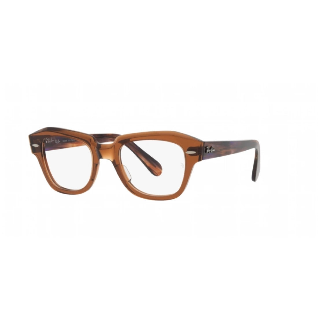 OCCHIALE DA VISTA UNISEX RAY-BAN RX 5486 STATE STREET 8179 MARRONE TRASPARENTE CALIBRO 48