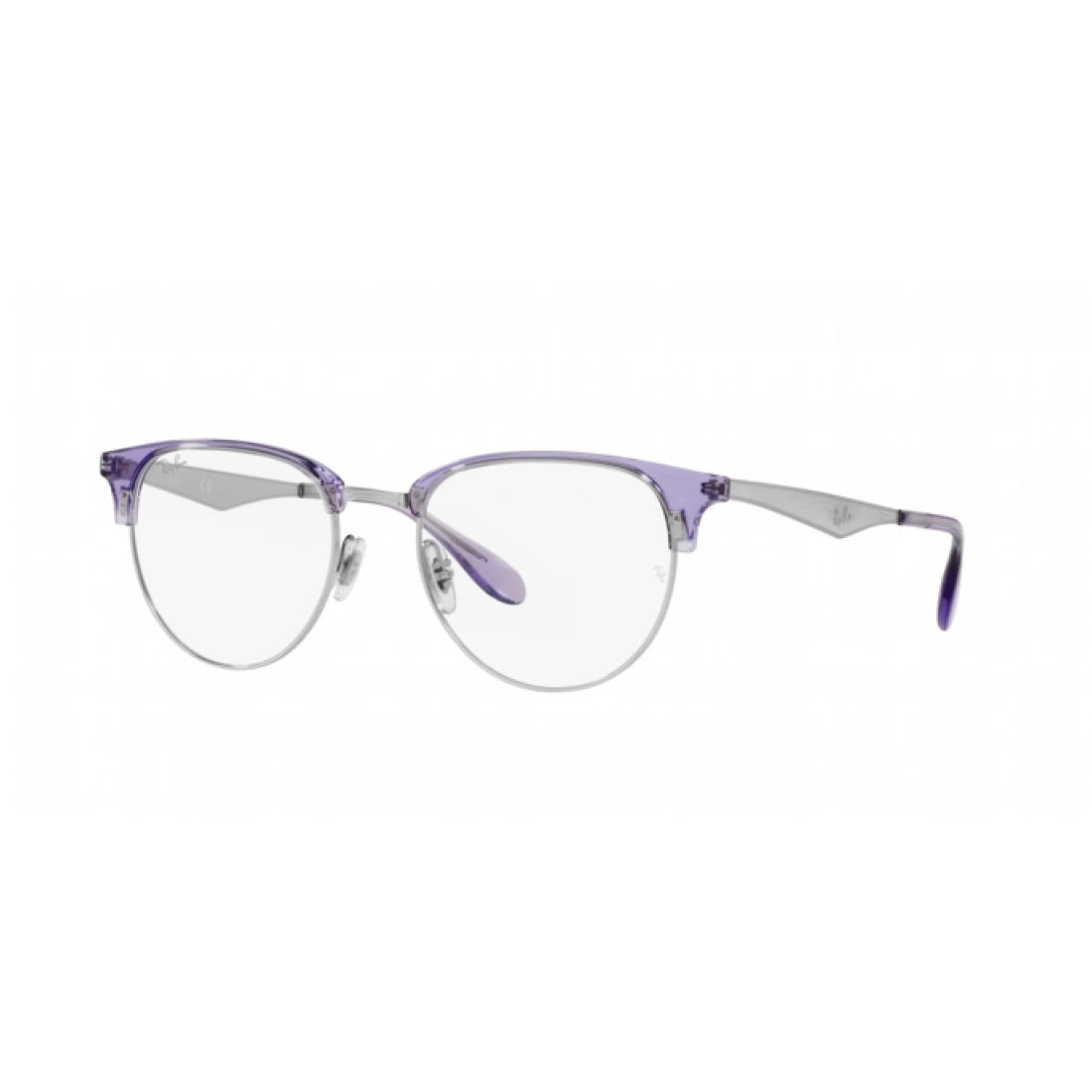 OCCHIALE DA VISTA UNISEX RAY-BAN RX 6396 - 3130 VIOLA TRASPARENTE SU ARGENTO CALIBRO 51