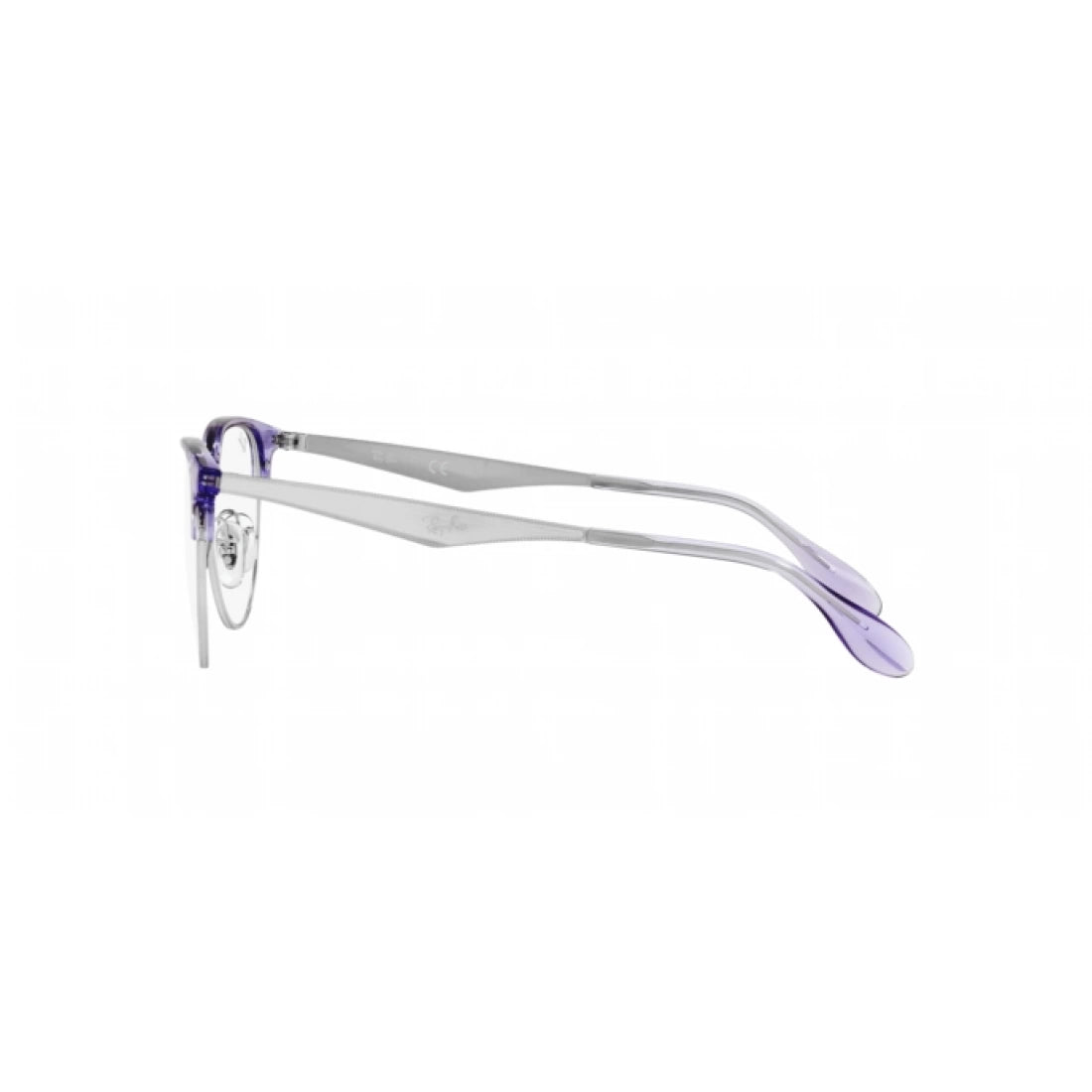 OCCHIALE DA VISTA UNISEX RAY-BAN RX 6396 - 3130 VIOLA TRASPARENTE SU ARGENTO CALIBRO 51