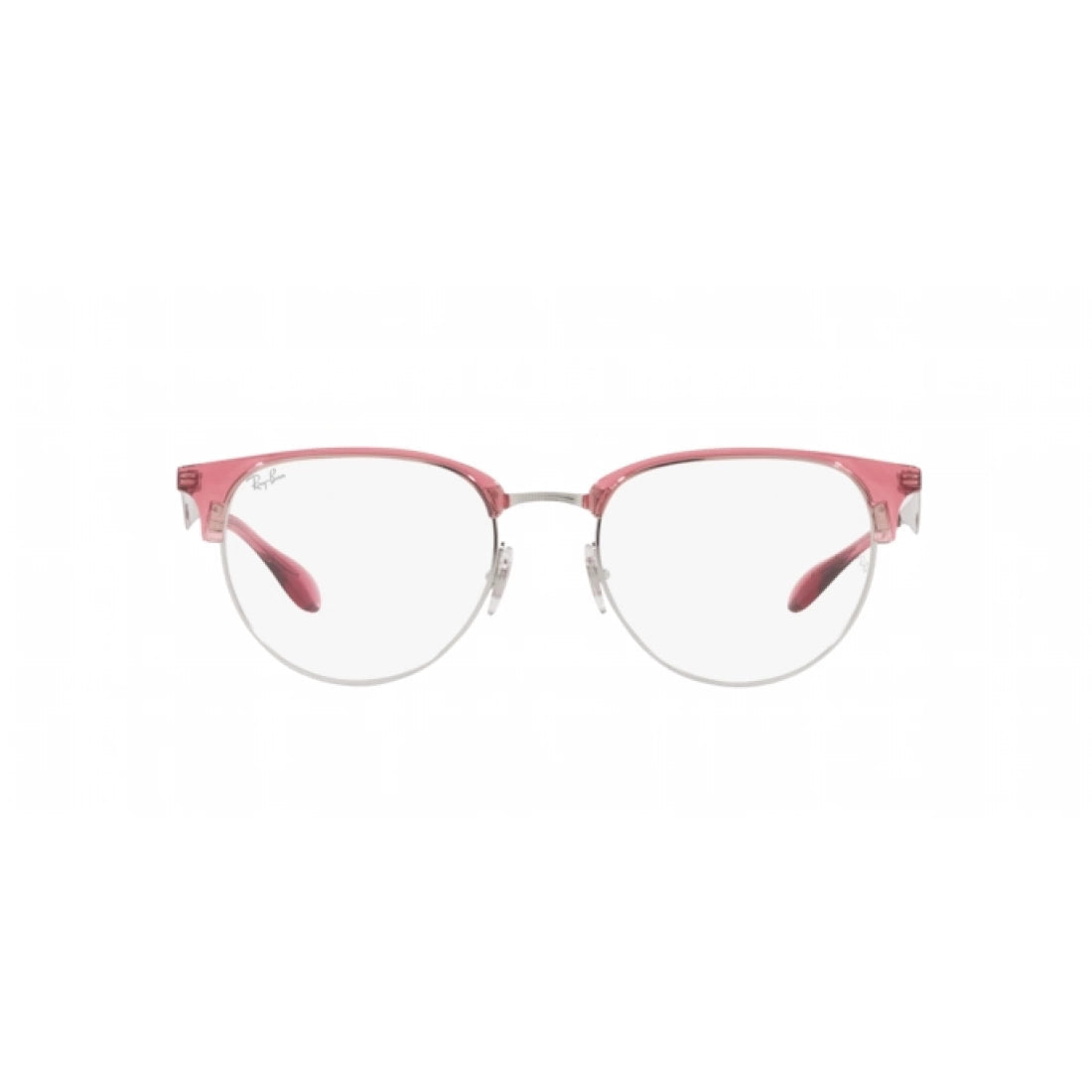 OCCHIALE DA VISTA UNISEX RAY-BAN RX 6396 - 3131 ROSSO TRASPARENTE SU ARGENTO CALIBRO 53