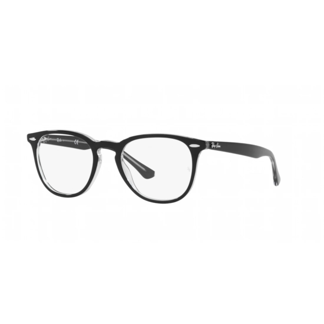 OCCHIALE DA VISTA UNISEX RAY-BAN RX 7159 - 2034 NERO SU TRASPARENTE CALIBRO 52