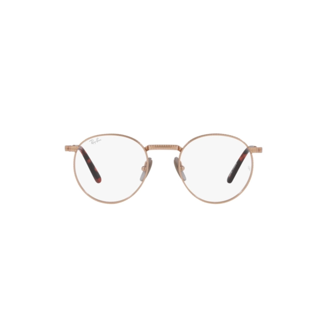 OCCHIALE DA VISTA UNISEX RAY-BAN RX 8237V ROUND TITANIUM 1236 ORO ROSA CALIBRO 47
