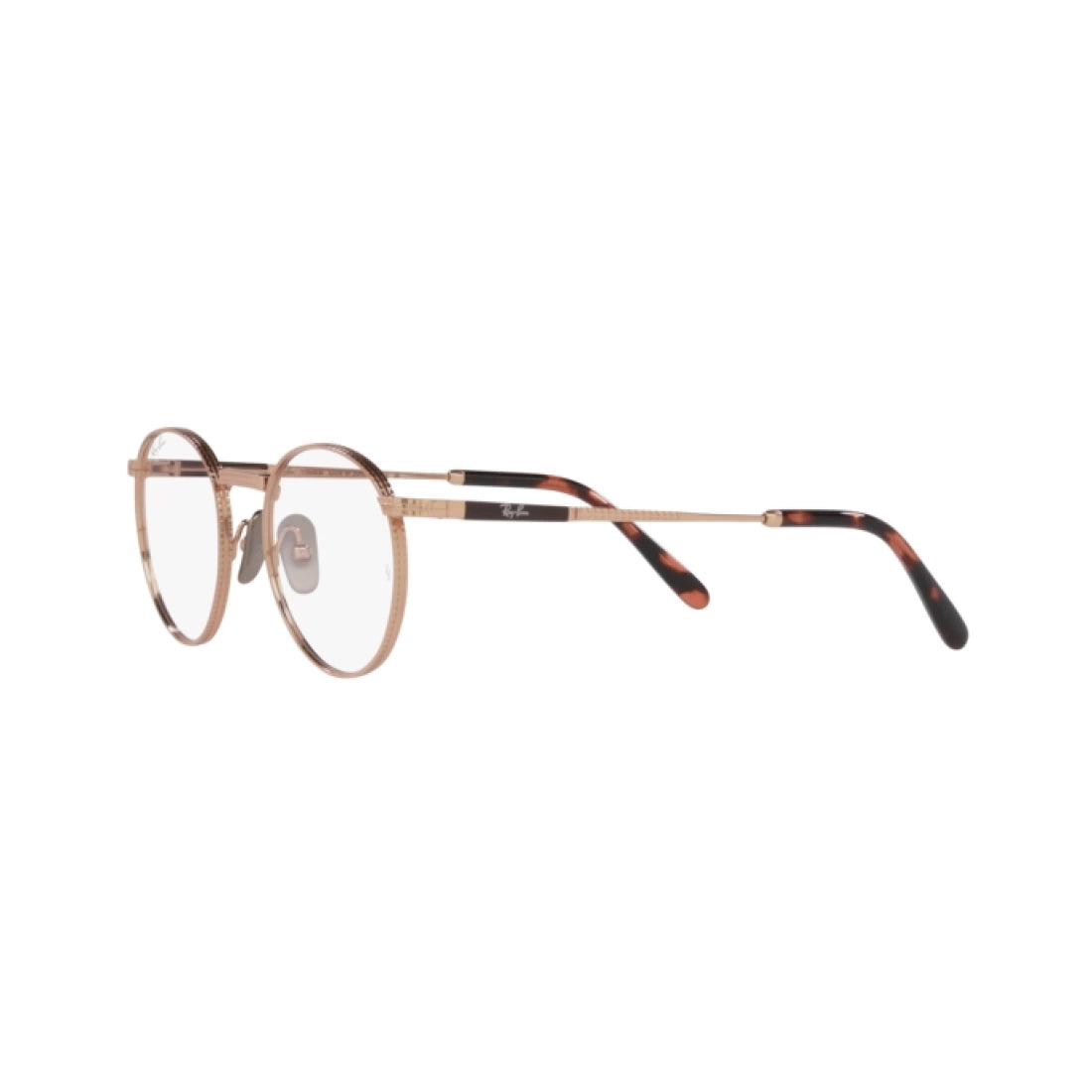 OCCHIALE DA VISTA UNISEX RAY-BAN RX 8237V ROUND TITANIUM 1236 ORO ROSA CALIBRO 47