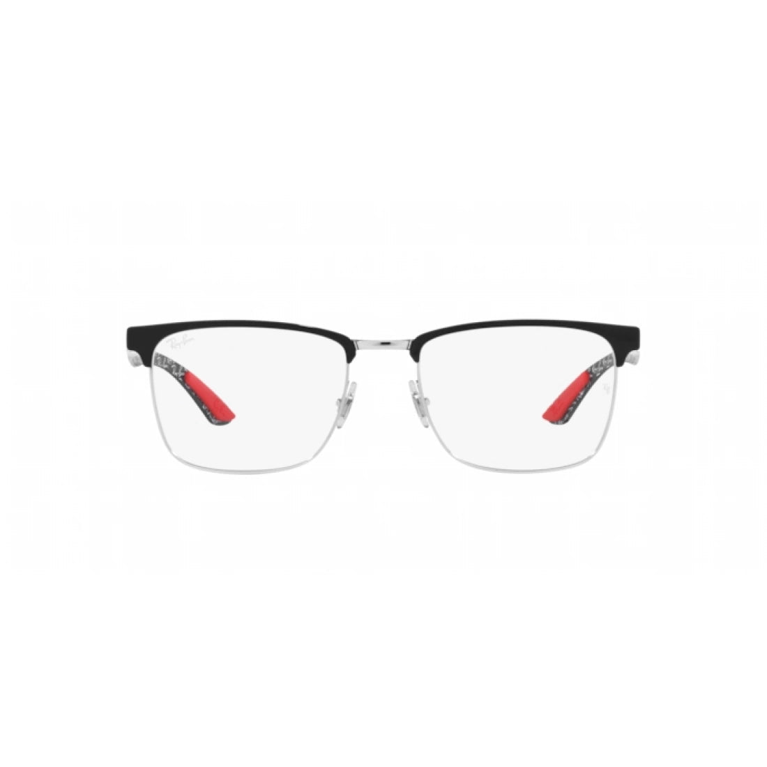 OCCHIALE DA VISTA UNISEX RAY-BAN RX 8421 - 2861 NERO SU ARGENTO CALIBRO 54