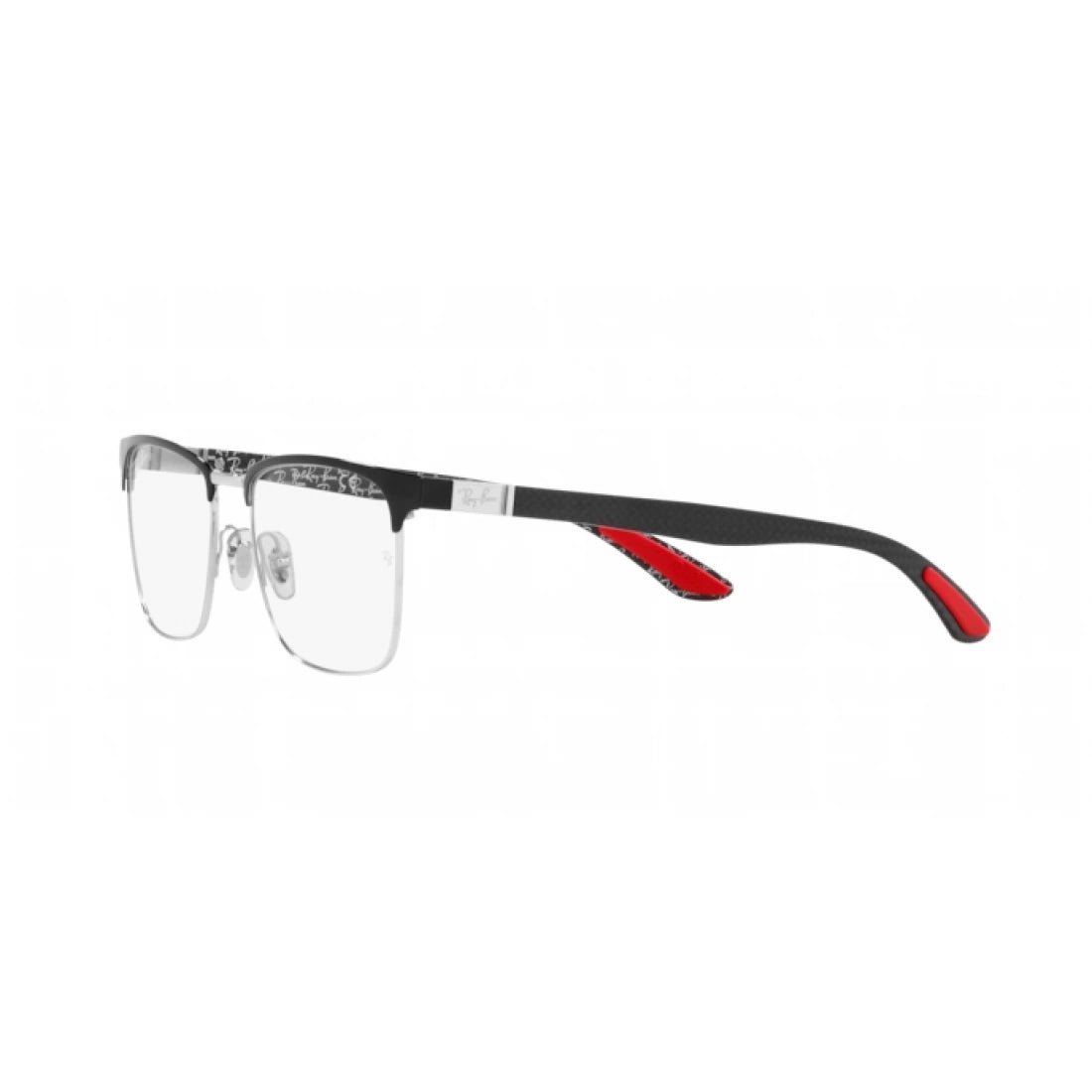 OCCHIALE DA VISTA UNISEX RAY-BAN RX 8421 - 2861 NERO SU ARGENTO CALIBRO 52