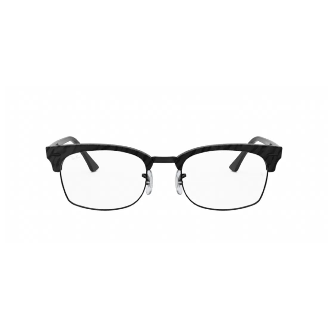 OCCHIALE DA VISTA UNISEX RAY-BAN RX 3916V - 8049 TOP RUGOSO NERO SU NERO CALIBRO 50