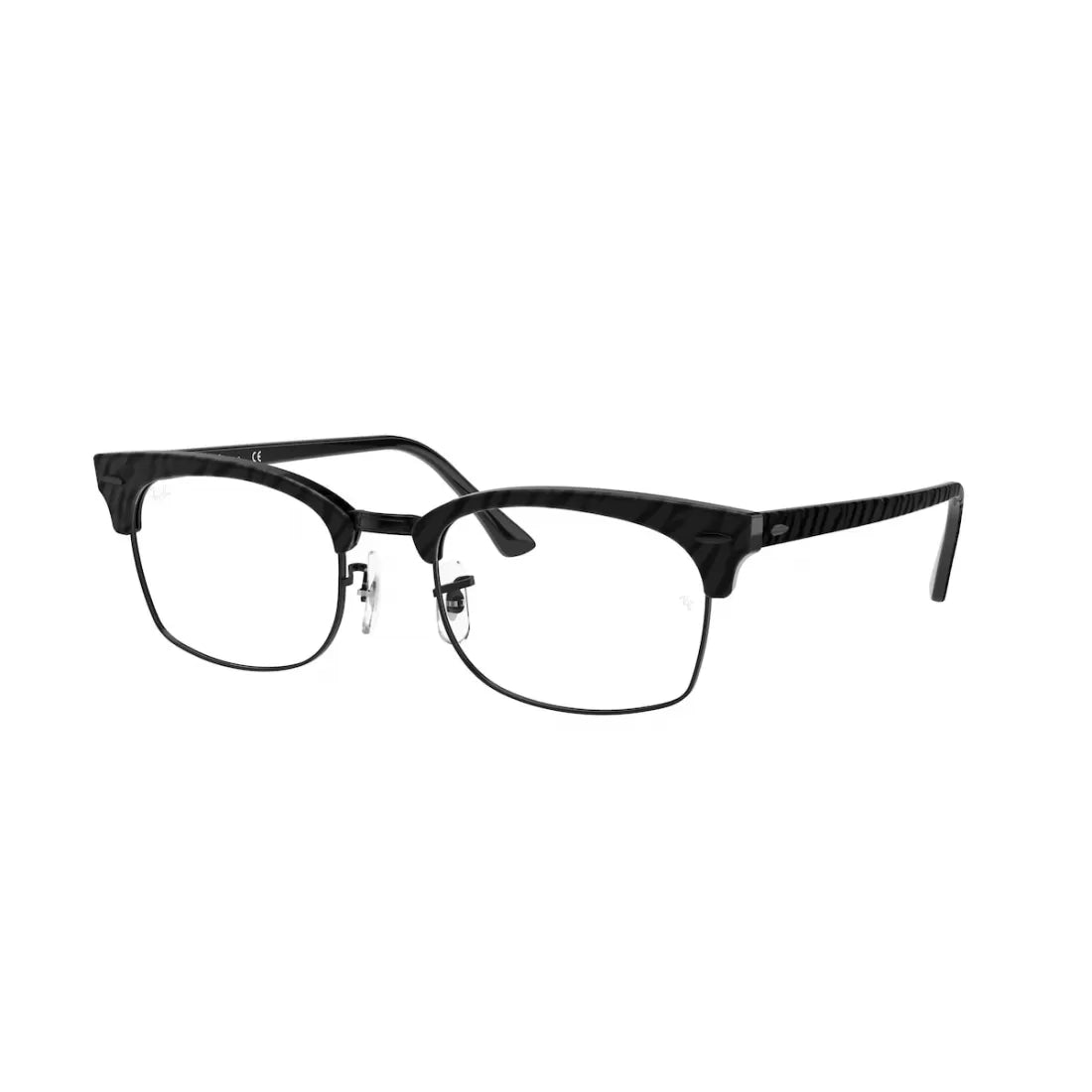 OCCHIALE DA VISTA UNISEX RAY-BAN RX 3916V - 8049 TOP RUGOSO NERO SU NERO CALIBRO 50