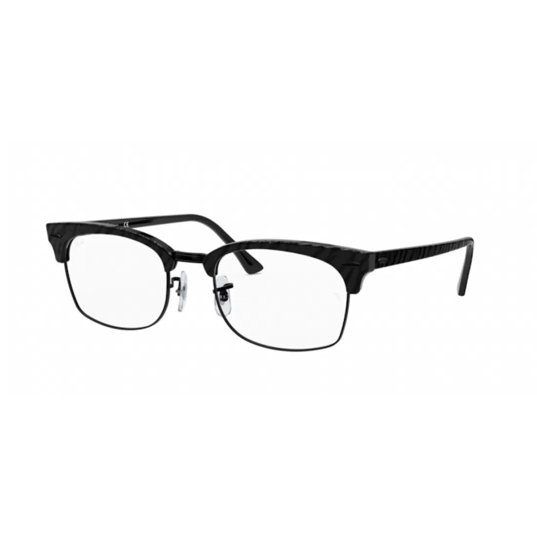 OCCHIALE DA VISTA UNISEX RAY-BAN RX 3916V - 8049 TOP RUGOSO NERO SU NERO CALIBRO 50