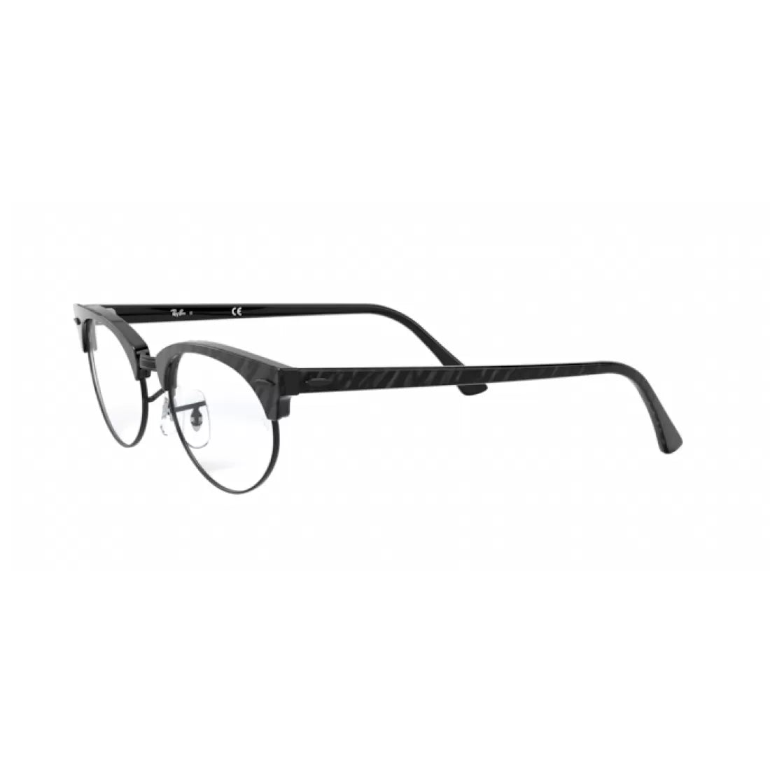 OCCHIALE DA VISTA UNISEX RAY-BAN RX 3946V - 8049 PARTE SUPERIORE RUGOSA NERO SU NERO CALIBRO 52
