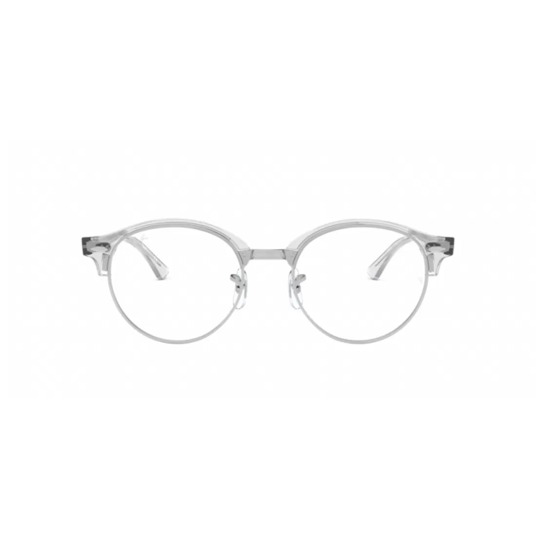 OCCHIALE DA VISTA UNISEX RAY-BAN RX 4246V CLUBROUND 2001 BIANCO TRASPARENTE CALIBRO 49