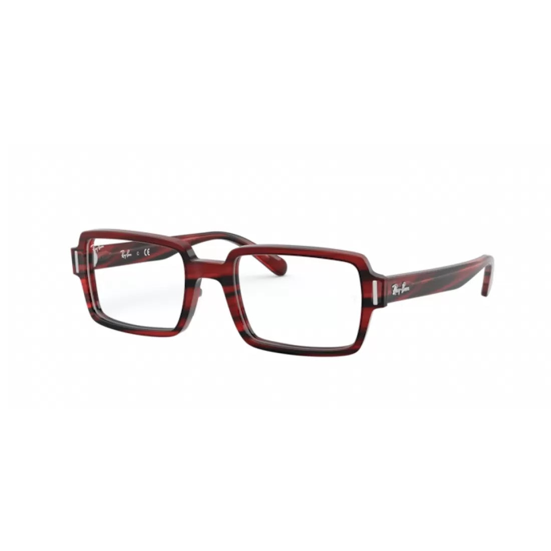 OCCHIALE DA VISTA DONNA RAY-BAN RX 5473 BENJI 8054 ROSSO A STRISCE CALIBRO 50