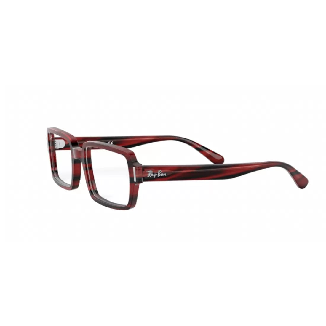 OCCHIALE DA VISTA DONNA RAY-BAN RX 5473 BENJI 8054 ROSSO A STRISCE CALIBRO 50